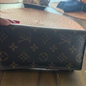 Louis Vuitton Brown and Tan Monogram Clutch